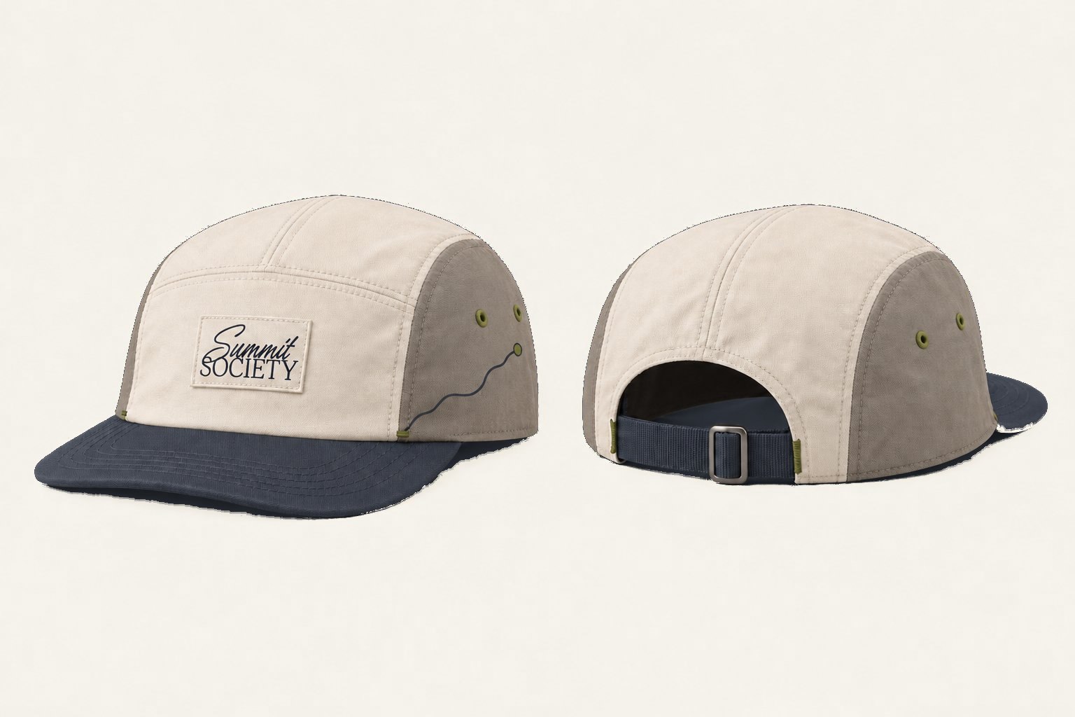 Gorra First Step 5-Panel en Summit Cream